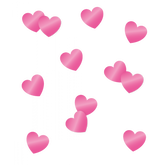 Tafconfetti Roze Hartjes 14gr